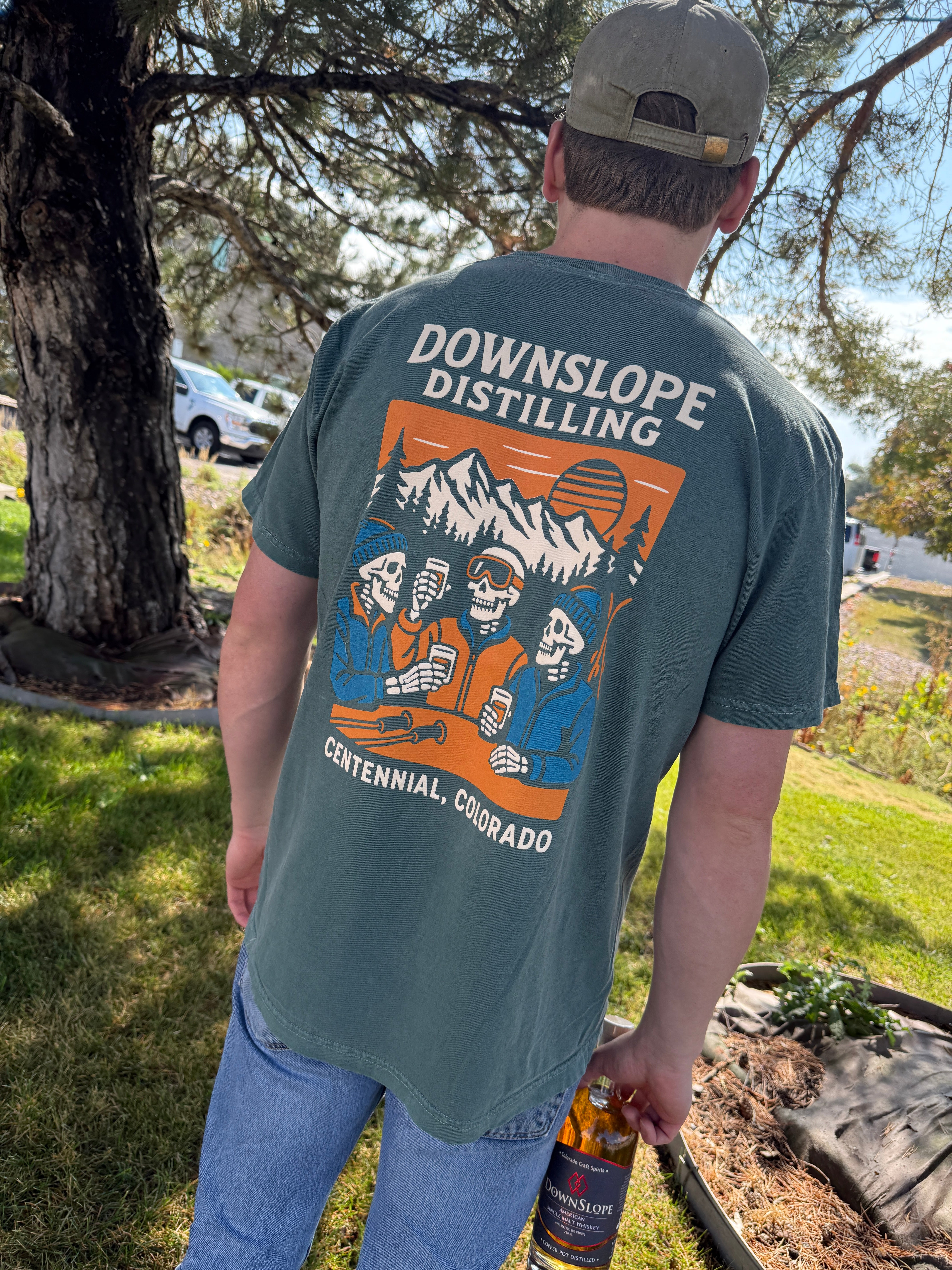 Downslope Distilling Aprés Ski Crew Tee